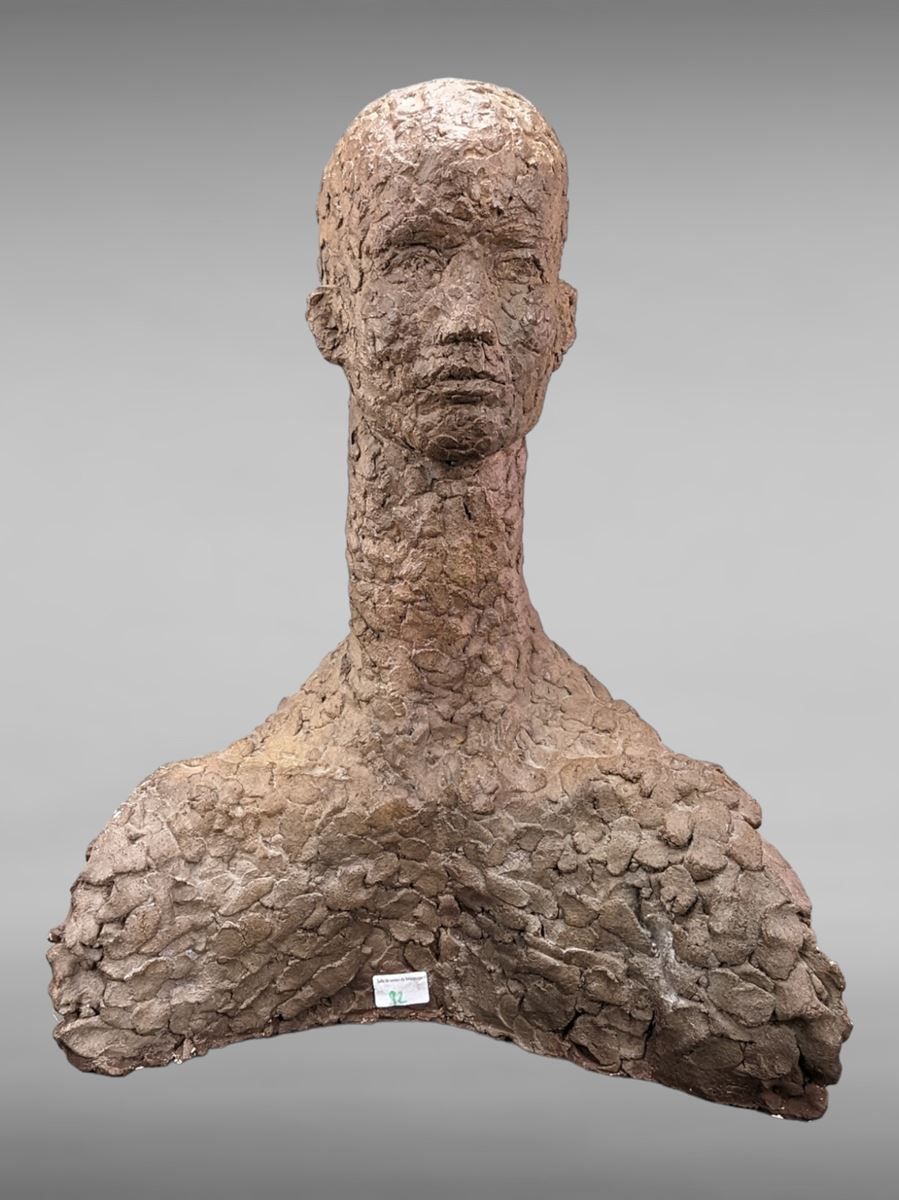 Null Anne-Sophie MORELLE - buste en terre-cuite - 57 cm