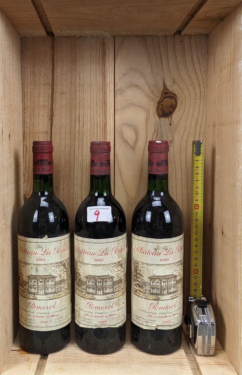 Null 3 bouteilles château La Pointe Pomerol 1983