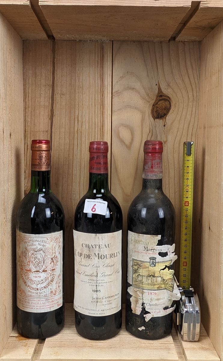 Null 3 bottiglie di Bordeaux grands crus