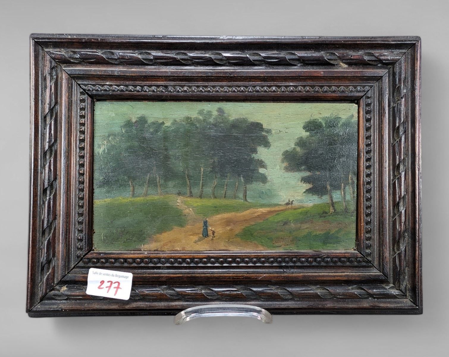 Null Peinture 1900 sur panneau - 227 x 12 cm