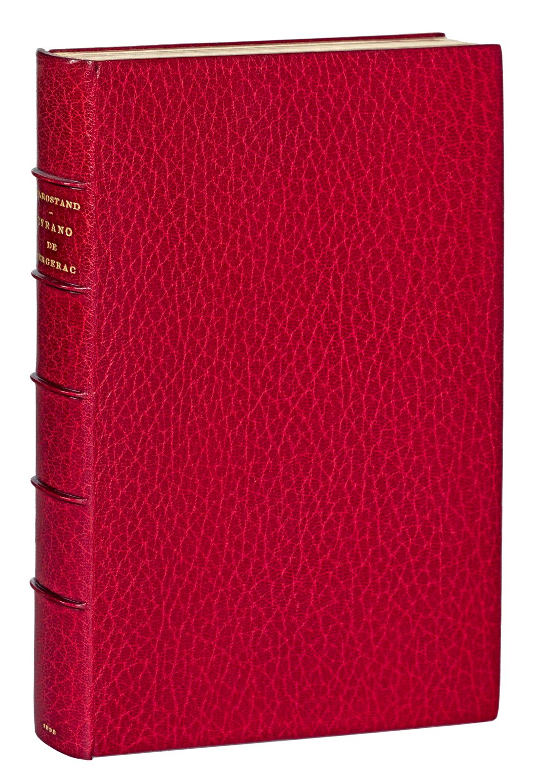 ROSTAND (Edmond). 西拉诺-德-贝尔热拉克。巴黎，Eugène Fasquelle, 1898。12开本，红色詹森主义摩洛哥，边缘有丝线，内部有&hellip;