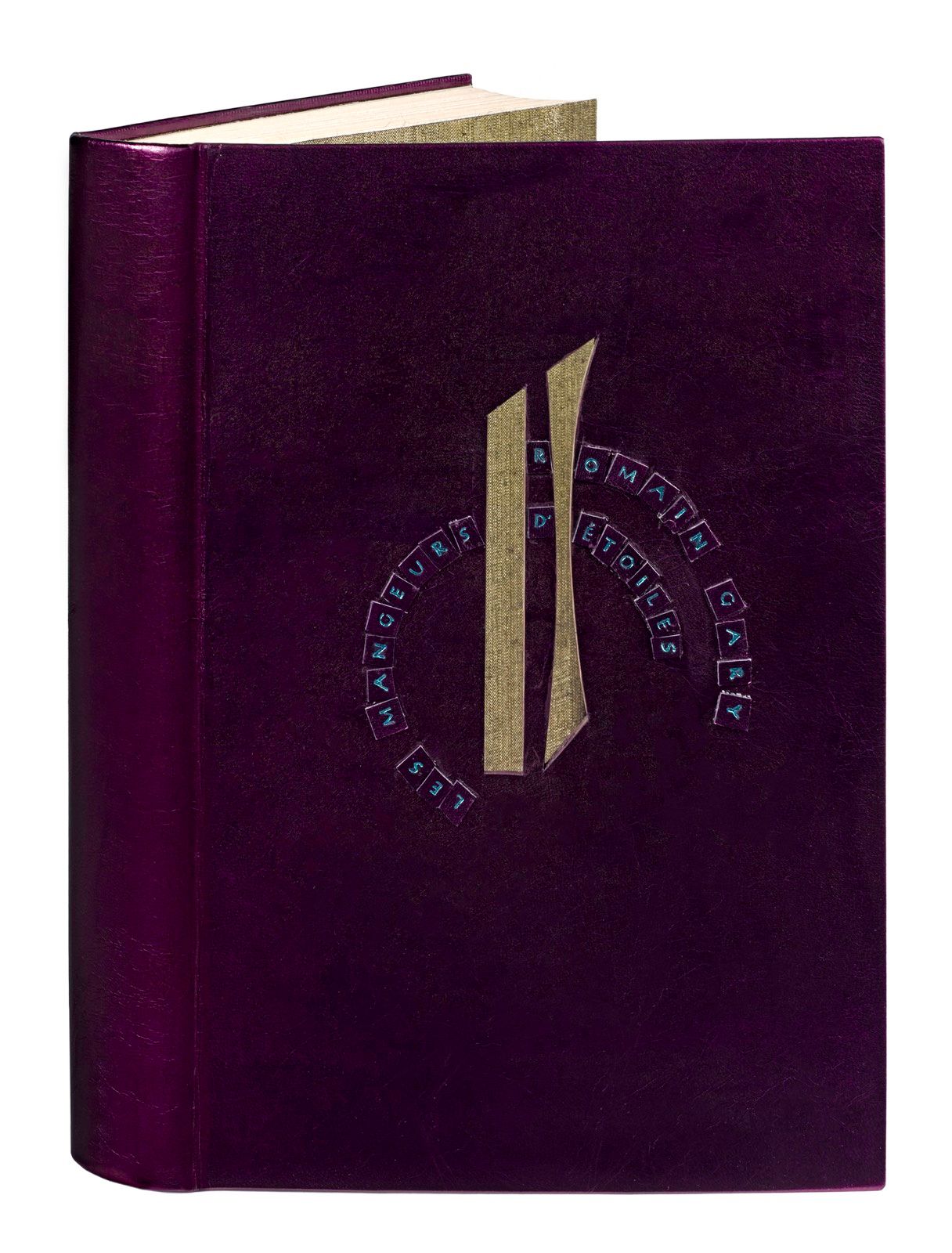 GARY (Romain). Les Mangeurs d'étoiles.巴黎，Gallimard，1966。8开本，彩虹色的紫色盒子，有青铜色的亮点，第一版&hellip;