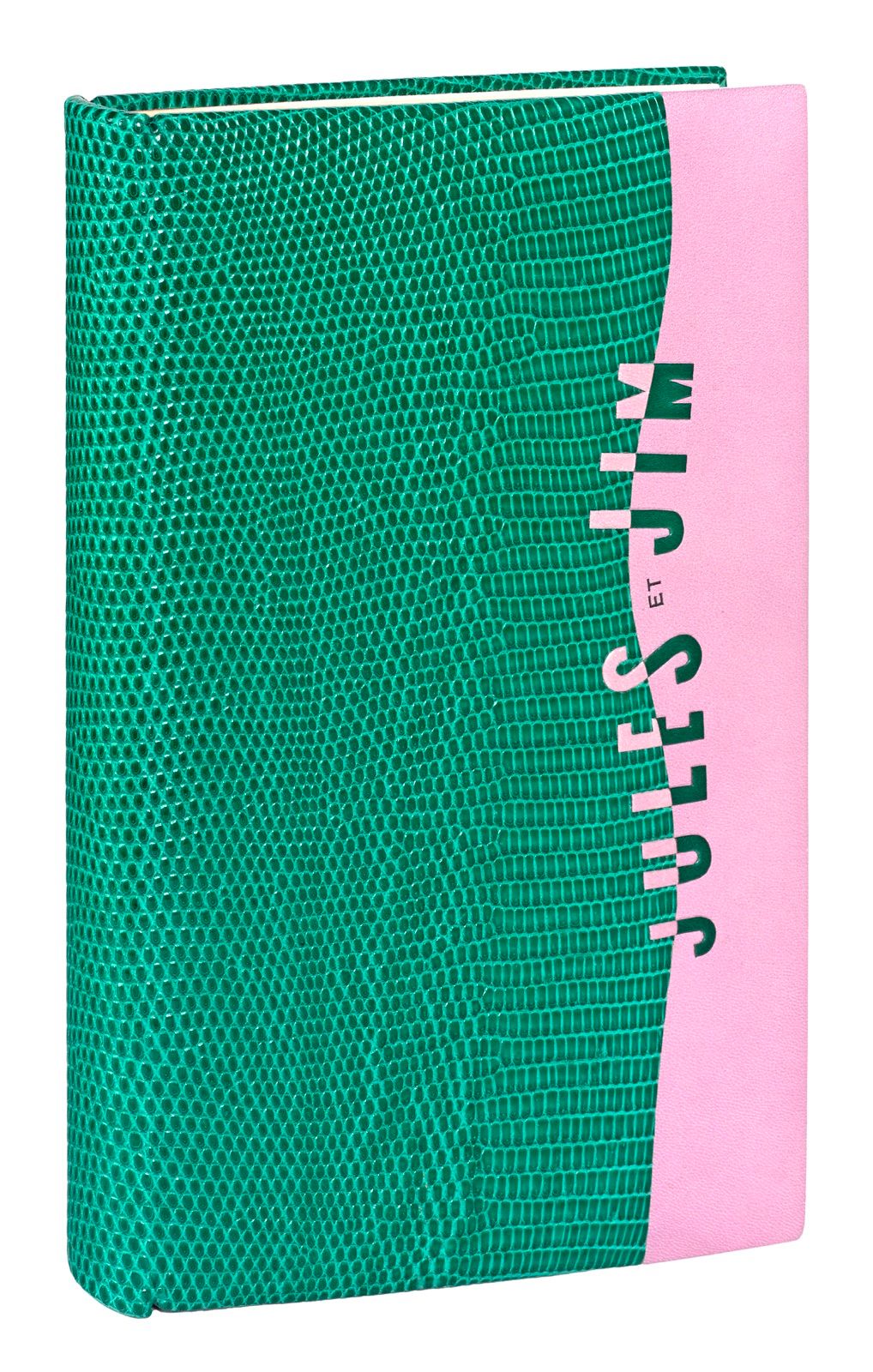 ROCHÉ (Henri-Pierre). 朱尔斯和吉姆。巴黎，Gallimard，1953年。12开本，绿色蜥蜴，第一版的外四分之一为淡紫色盒子，标题横跨关节&hellip;