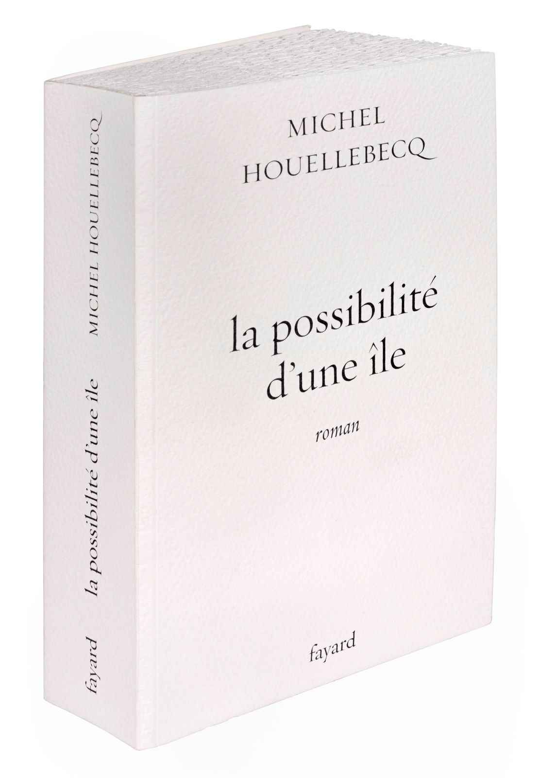 HOUELLEBECQ (Michel). 岛屿的可能性。巴黎，Fayard，2005。8开本，平装，未删节。第一版。

在英格尔-德-阿克塞斯铺装纸上的179&hellip;