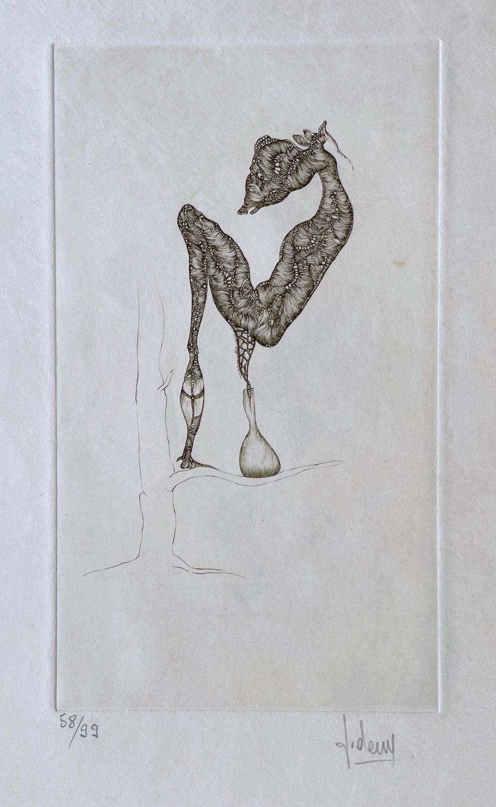 DEUX (Fred). 科宝。凡斯，皮埃尔-沙夫，1972年。狭长的对开本，在叶子中，滑套。第一版。

它装饰着弗雷德-德克斯的14幅作品，由他的妻子塞西尔-&hellip;