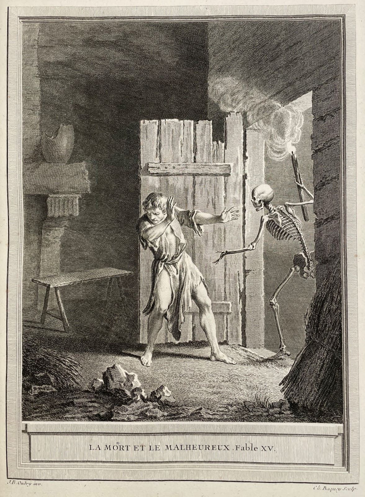 LA FONTAINE (Jean de). 寓言故事精选。巴黎，Desaint & Saillant，Durand，1755-1759。4卷合订本，红色摩洛哥&hellip;