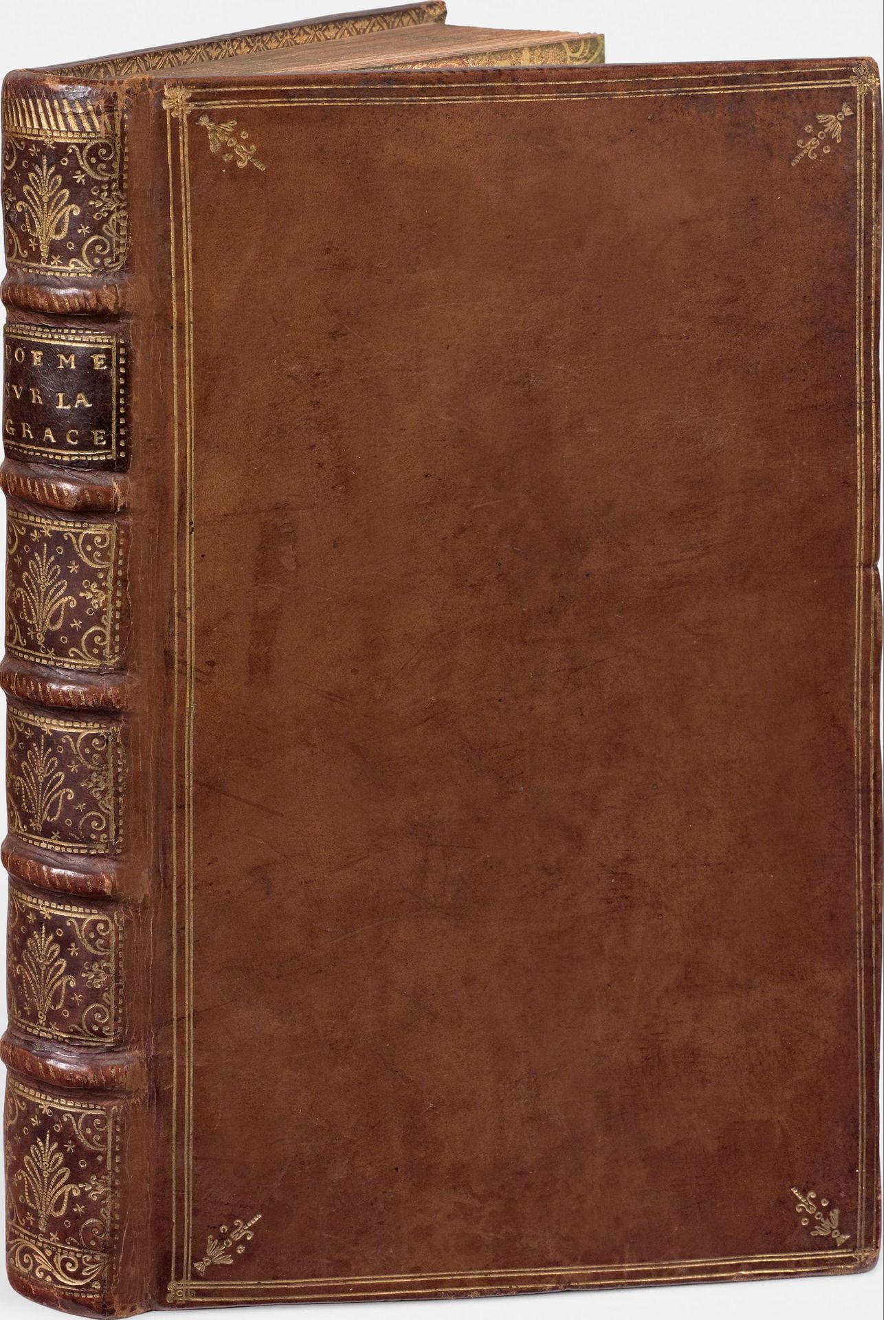 RACINE (Louis). Poëme sur la grace. Paris, 1722. In-8, Titel, x-92 pp. Interleav&hellip;