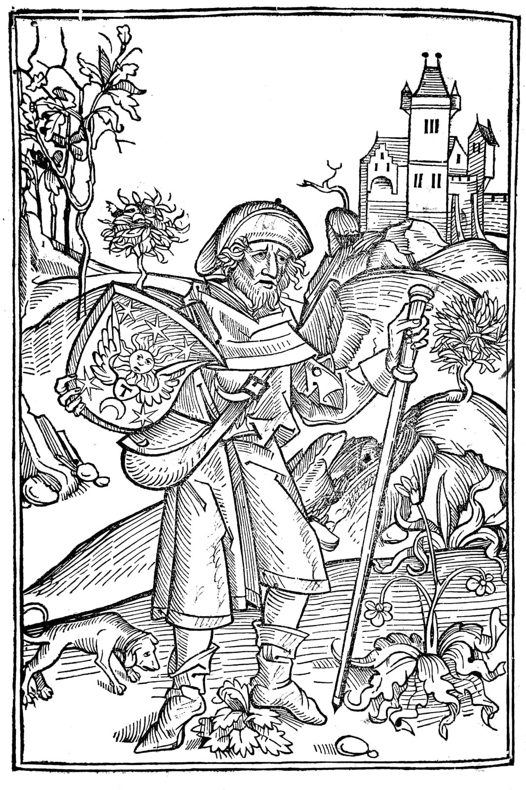 GERSON (Jean). Tercia pars operum。斯特拉斯堡，马丁-弗拉赫，1494年8月11日。全书共[357]页，木板上印有棕褐色小牛皮，&hellip;