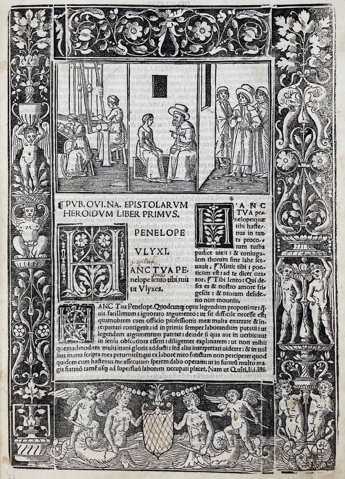 OVIDE. Epistole Heroides. Venice, Giovanni Tacuino, 1507. In-folio, soft vellum &hellip;
