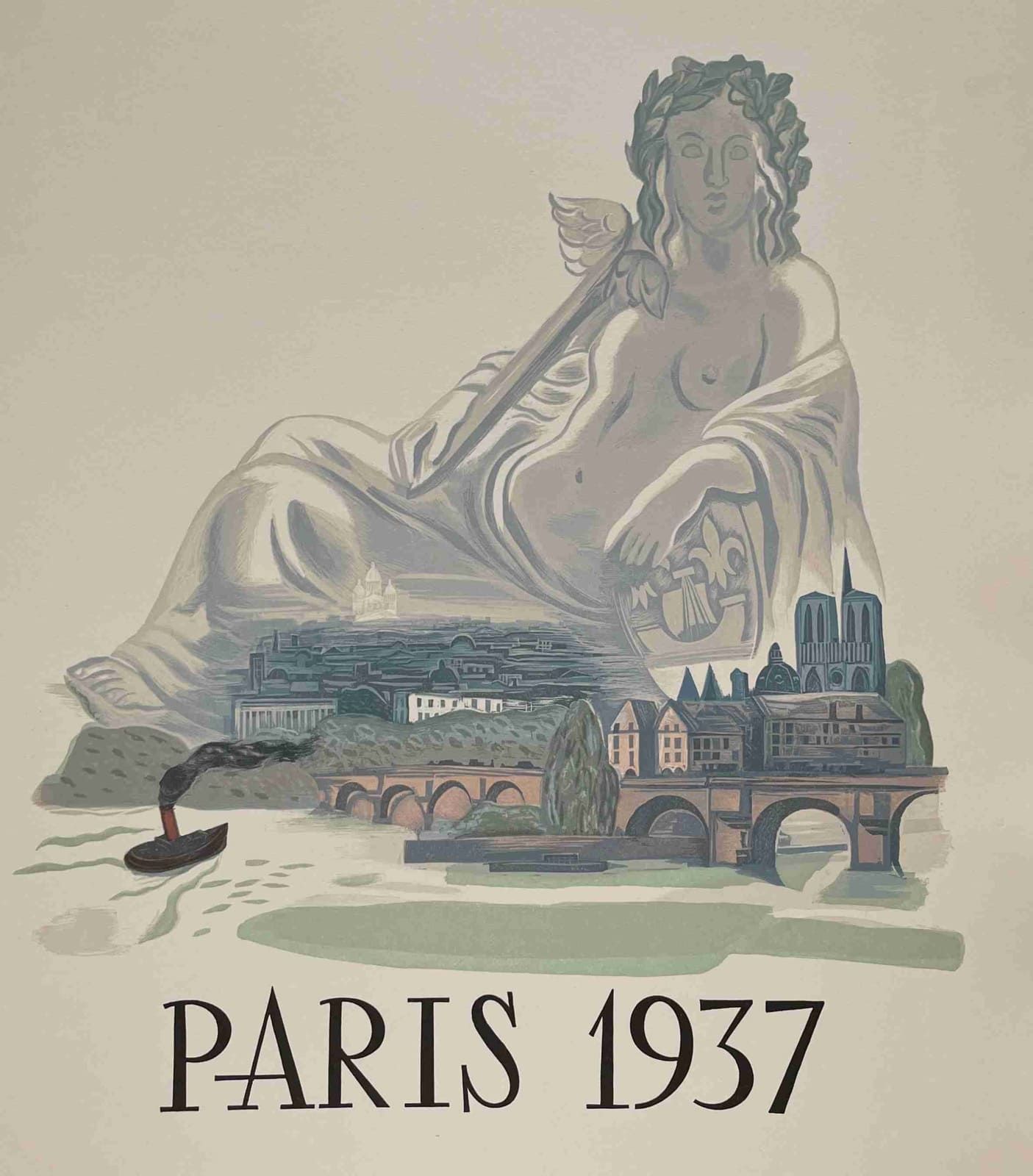 [PARIS]. 巴黎，1937年。巴黎，巴黎市政府，1937年。大四合院，有床单、封面、文件夹、箱子。第一版，装饰有62幅原始版画和蚀刻版画，其中31幅为正面&hellip;