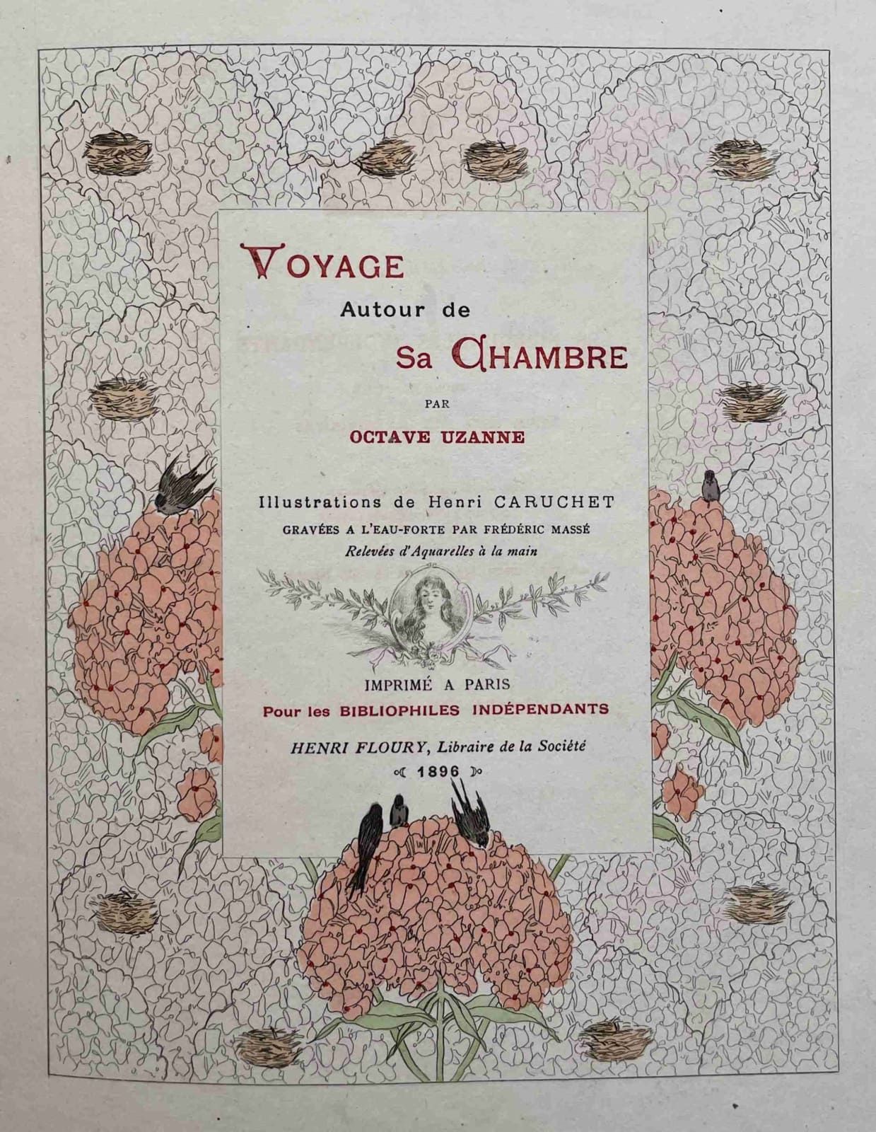 UZANNE (Octave). Voyage autour de sa chambre. Parigi, Henri Floury, 1896. In-4, &hellip;