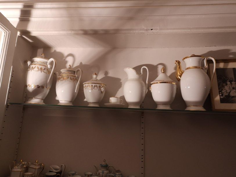 Null Lot de porcelaines, XIXe siècle.