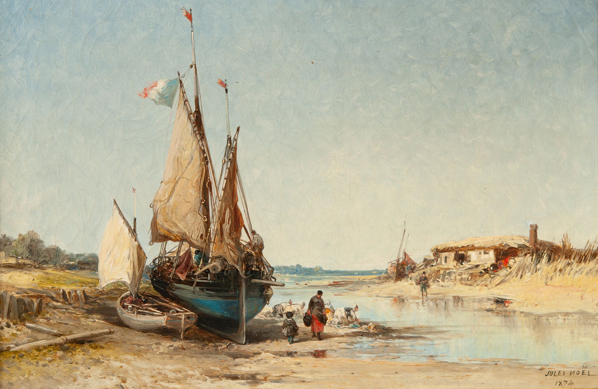 Null Jules Achille NOËL (1810-1881)

Lavandières et bateaux de pêche à marée bas&hellip;