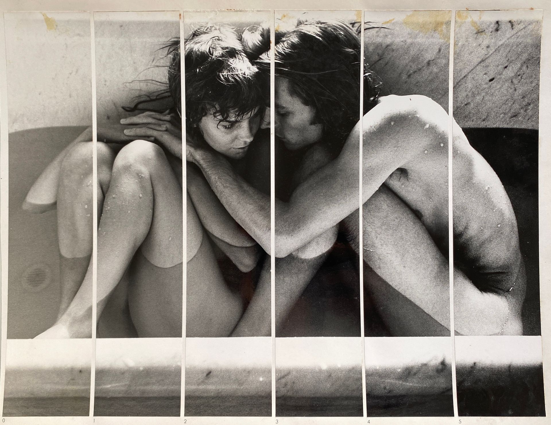 DAVID HAMILTON (1933-2016) (attribué à) 不含保留价-

浴池中的情侣，照相馆，约1970年。

照片。复古的银色印刷品以&hellip;