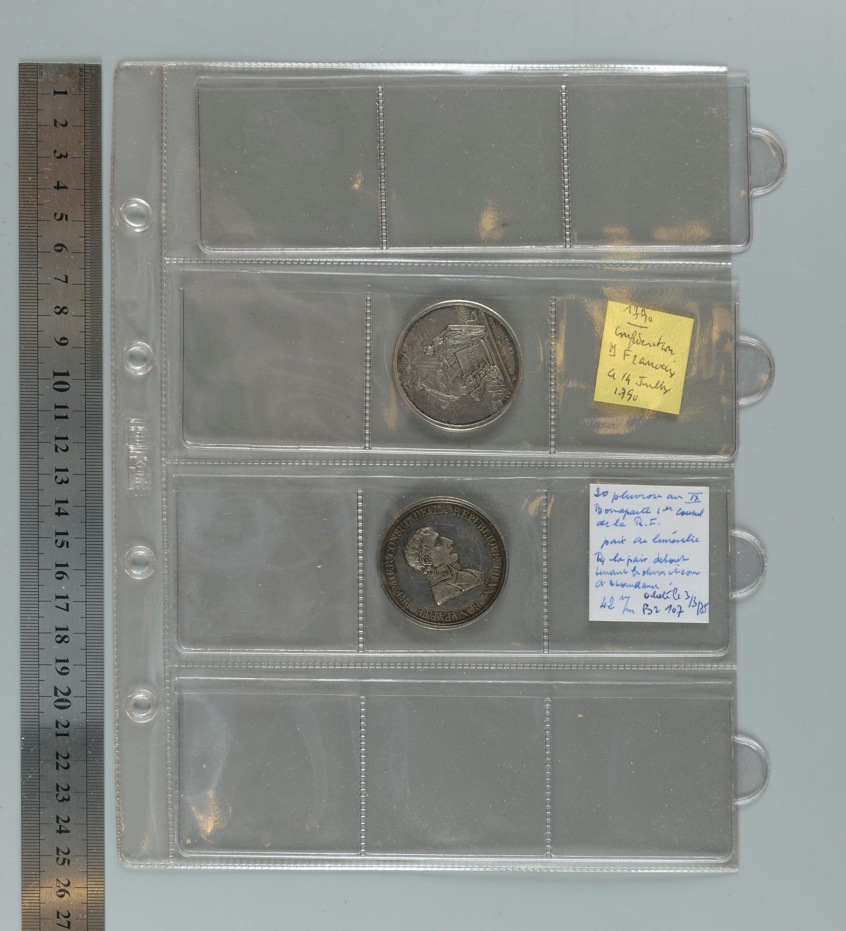 Null Louis XIV (Africa), Revolution, Consulate. Binder of 6 silver medals