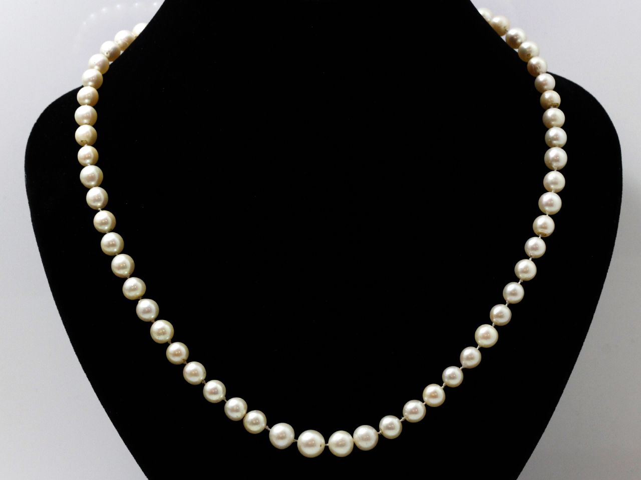Null Collier composé d'un rang de perles de culture baroquées d'environ 7.1 à 9.&hellip;