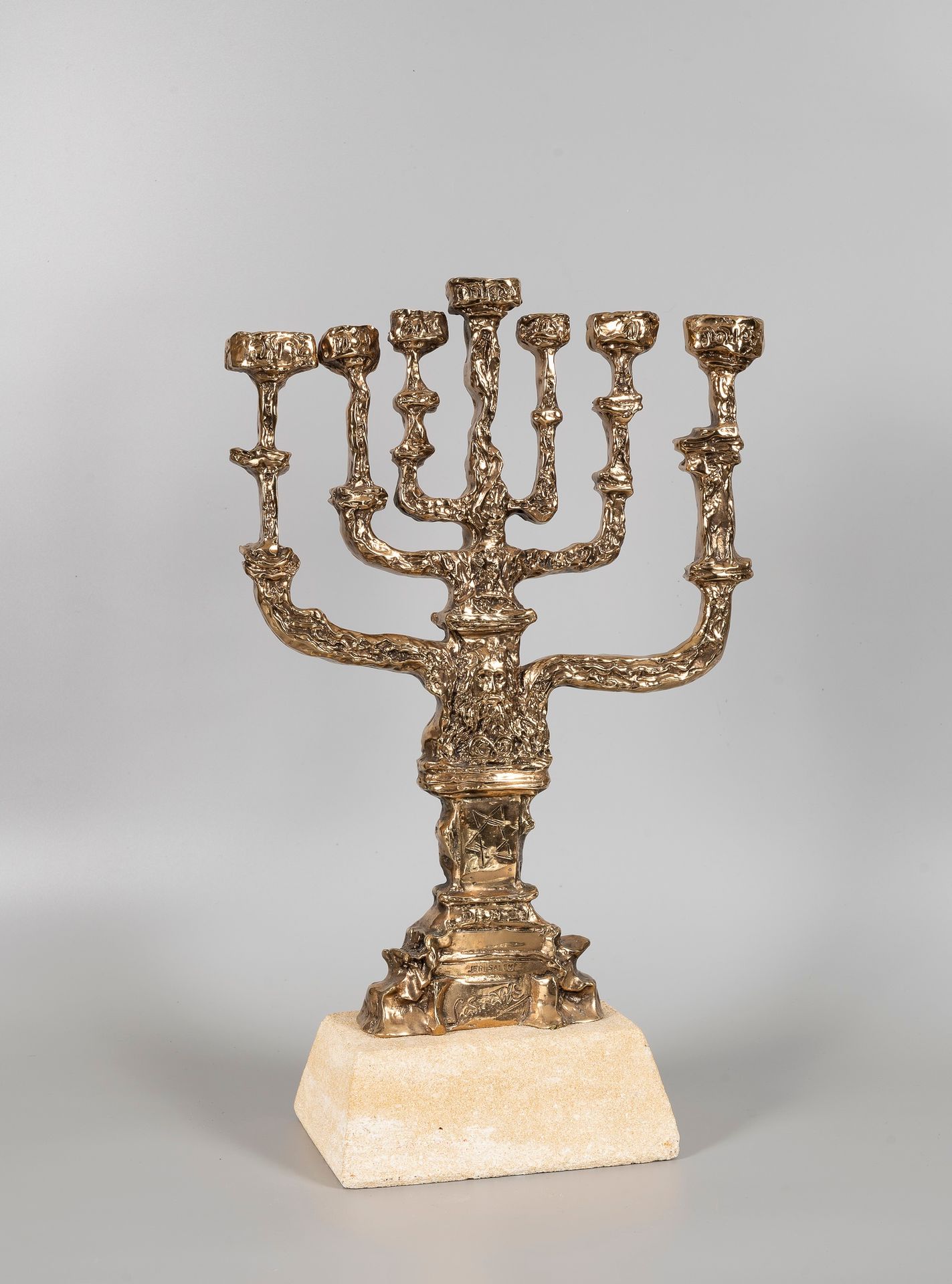 Null Salvador DALI (after)

Menorah

Gilded bronze.

Cast Monoi, numbered 113/15&hellip;