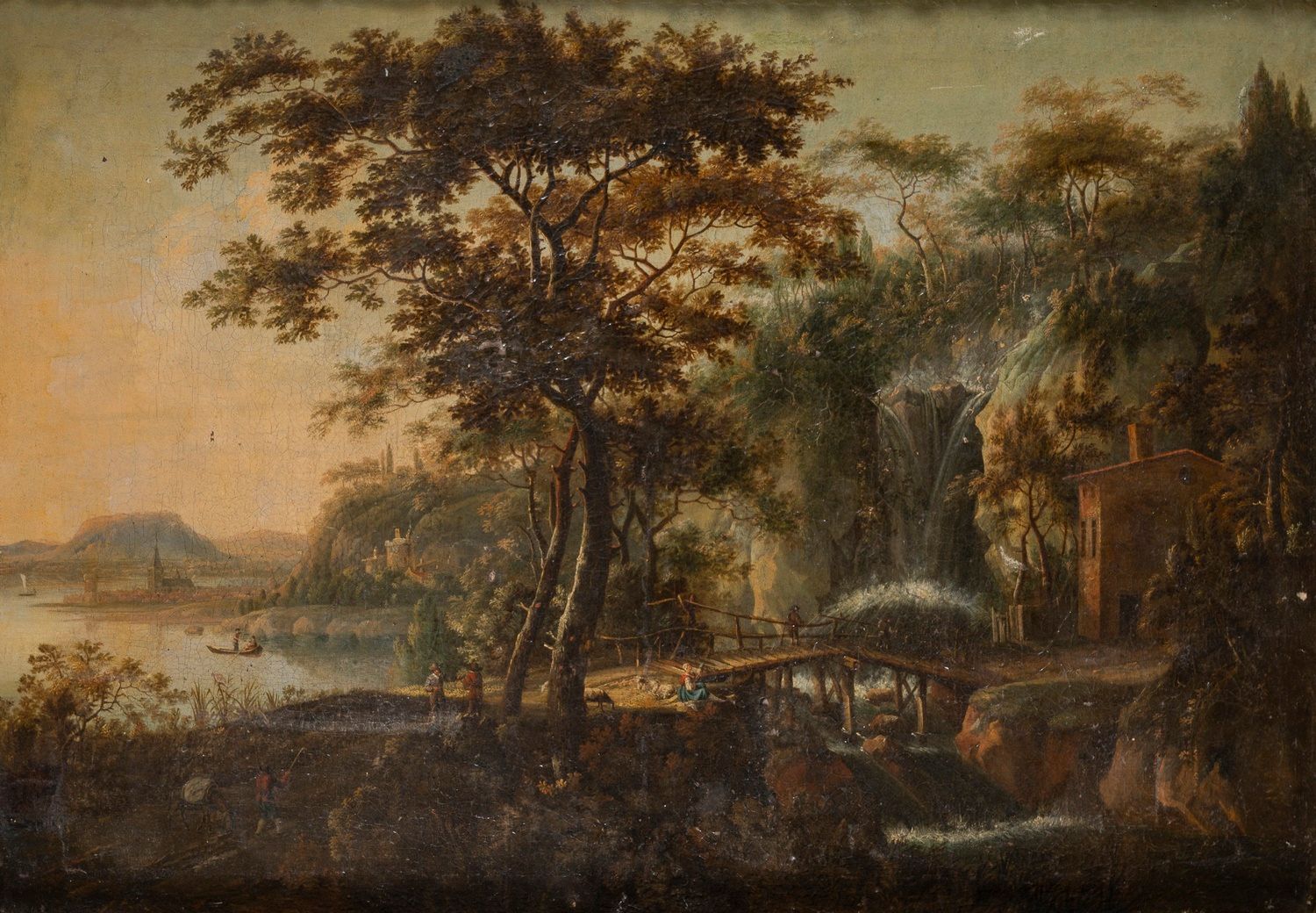Null Jacob van der CROOS ( ? 1630 - Leeuwarden 1700)

Paysage au pont

Toile

78&hellip;