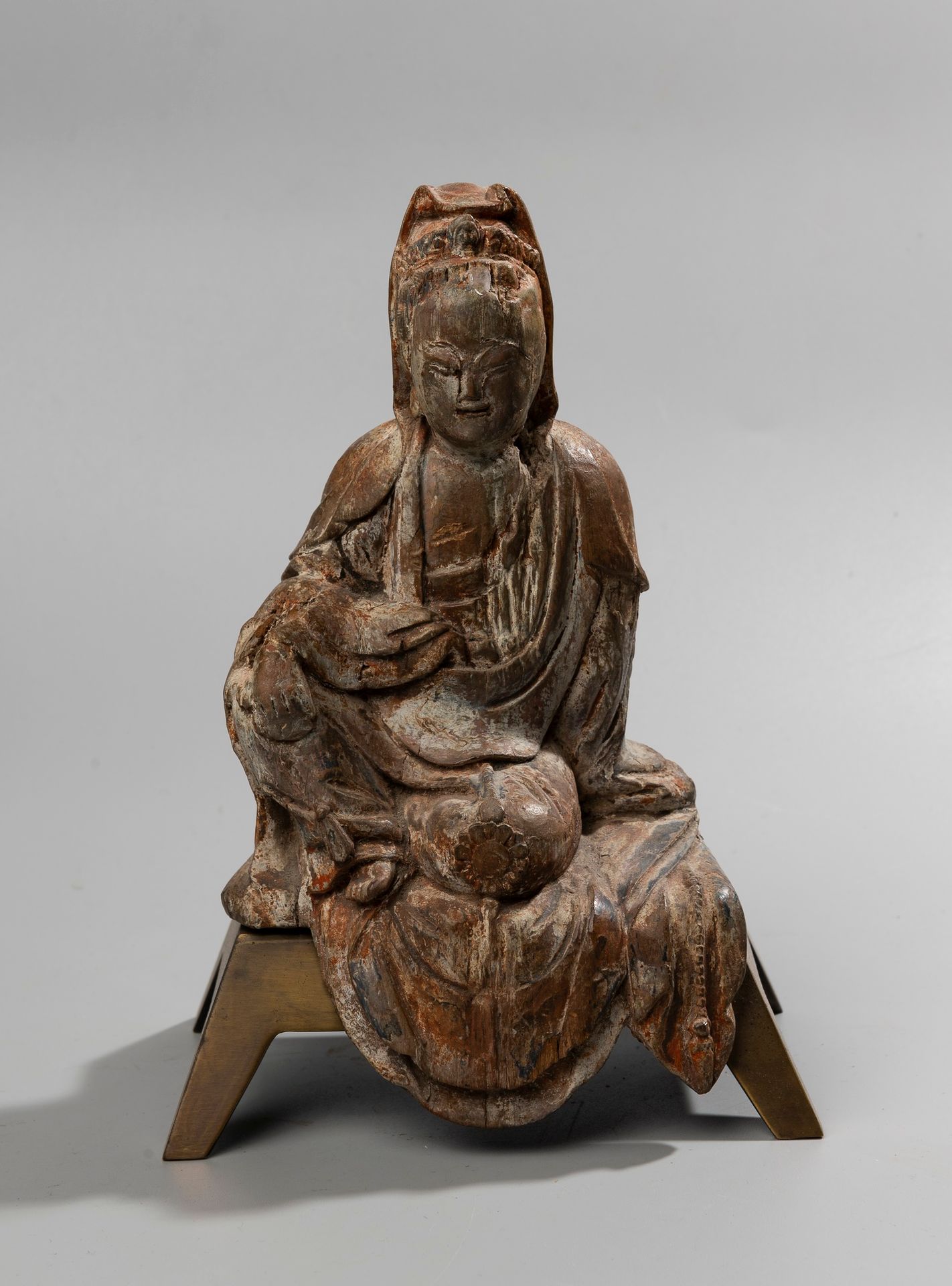 Null CHINA, 16th - 17th century.

Sculpture in the round of the bodhisattva Kwan&hellip;