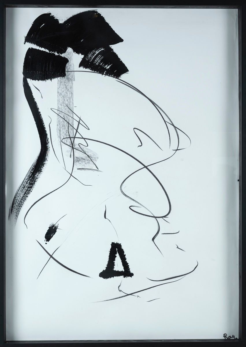 Null 罗马里克-曼德尔布拉特（生于1973年）

艺人, 2019年

炭笔和丙烯酸，右下角有签名

84 x 59 cm
