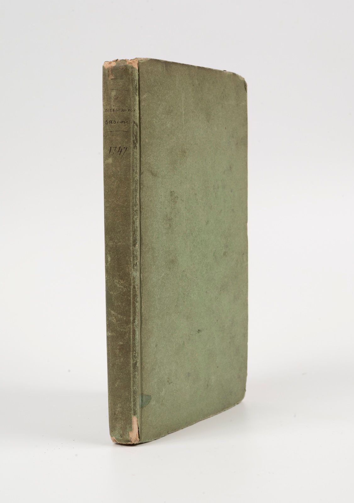 Null CUISINIER GASCON（Le）。阿姆斯特丹，（巴黎），1747年。12开本，19世纪铜绿色纸板，未经修饰。

(4) ff. 244 pp.&hellip;