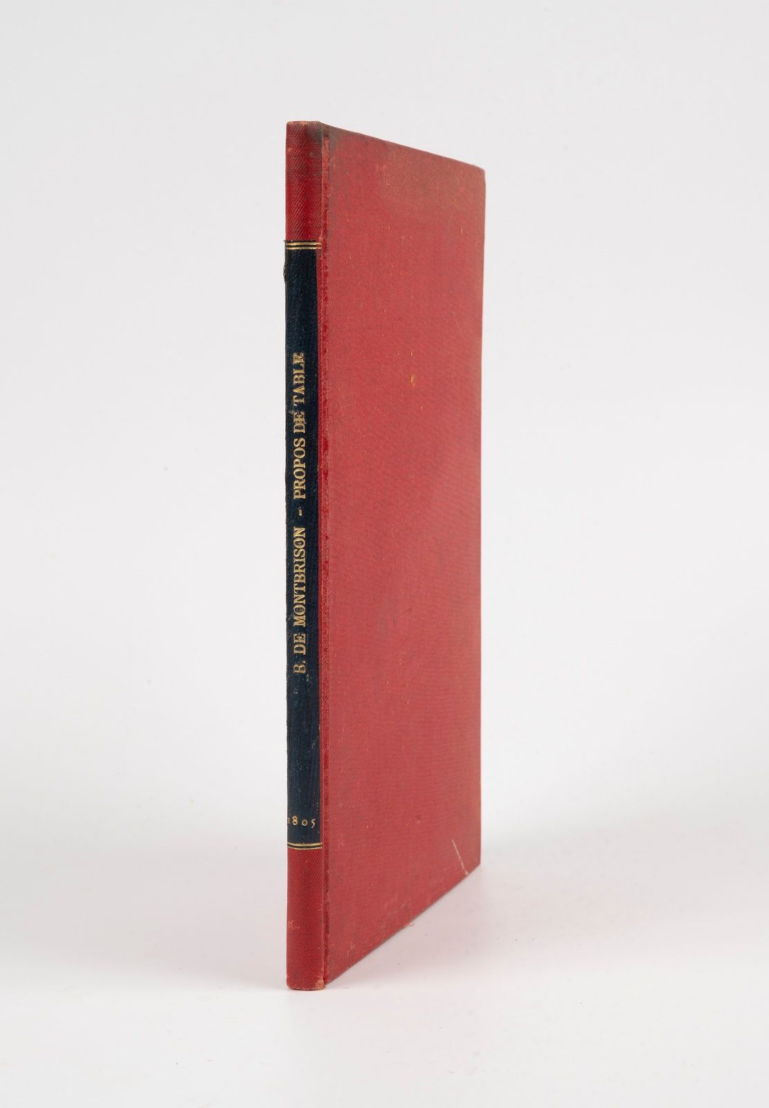 Null BERNARD DE MONBRISON（路易-西蒙-约瑟夫）。表的提议。蒙彼利埃，奥古斯特-里卡德，1805年。8开本，红色bradel perca&hellip;