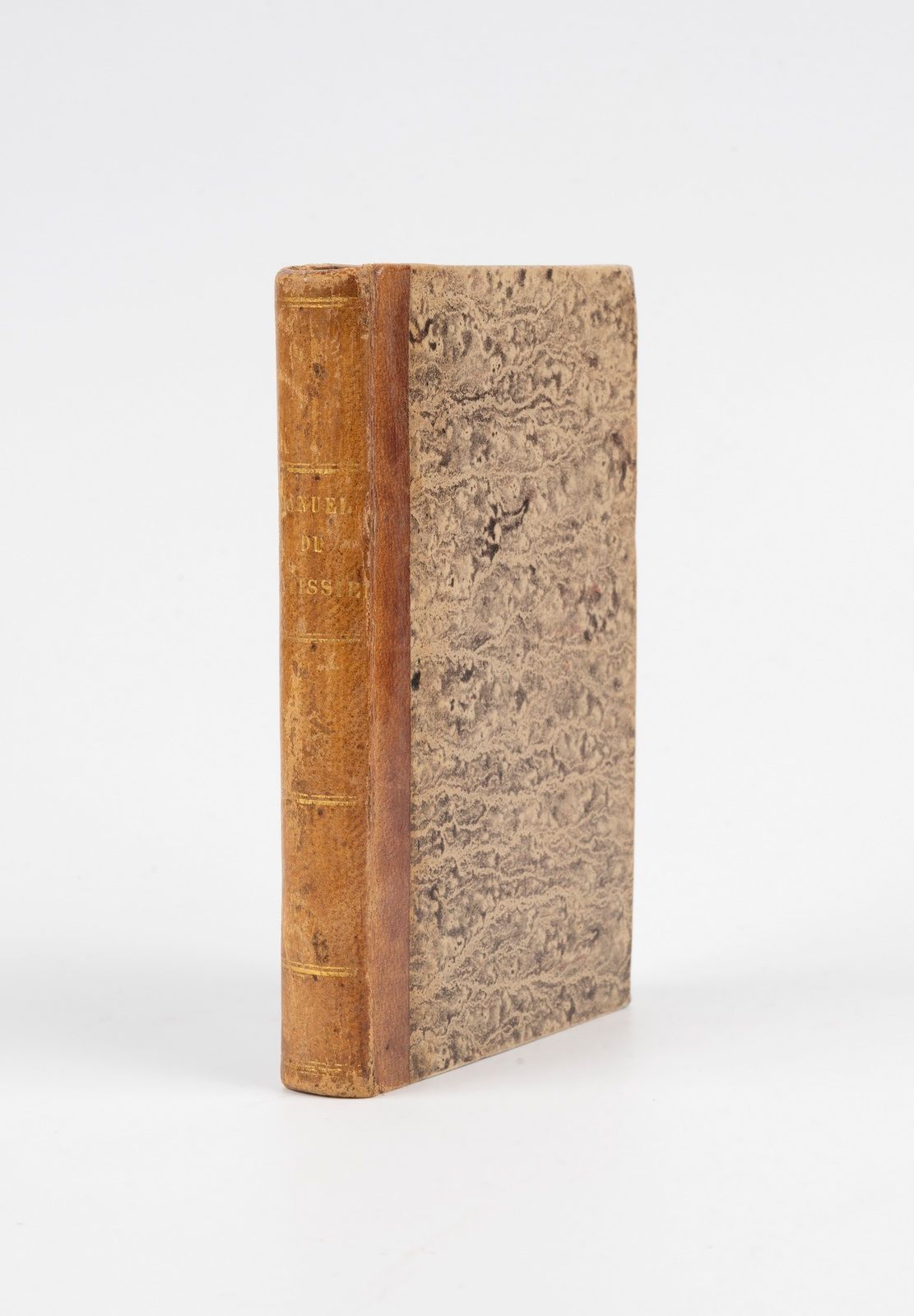 Null 加康-杜弗尔（Mme）。糕点师手册，供城市和乡村使用。巴黎，罗雷特，1825年。12开本，半棕褐色，光滑的书脊（该时期的装订）。

x和288页。

&hellip;