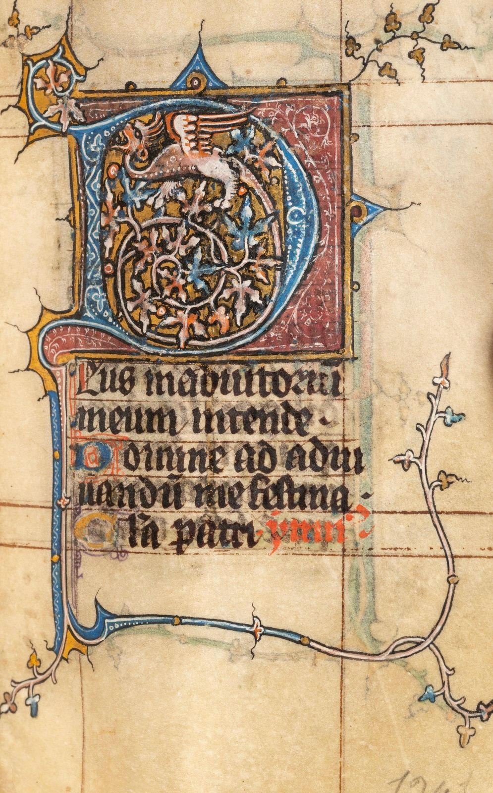 Null MANUSCRIT.- 小时的书。14世纪中叶--法国北部（14世纪中叶）。小12开本（60 x 82毫米），完整的旧牛皮纸，被处理过的和被弄脏的，有&hellip;
