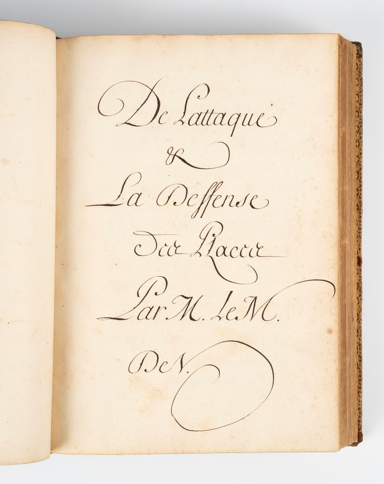 Null MANUSCRIT. - VAUBAN. De l'attaque et la deffense des places par M. Le M. De&hellip;