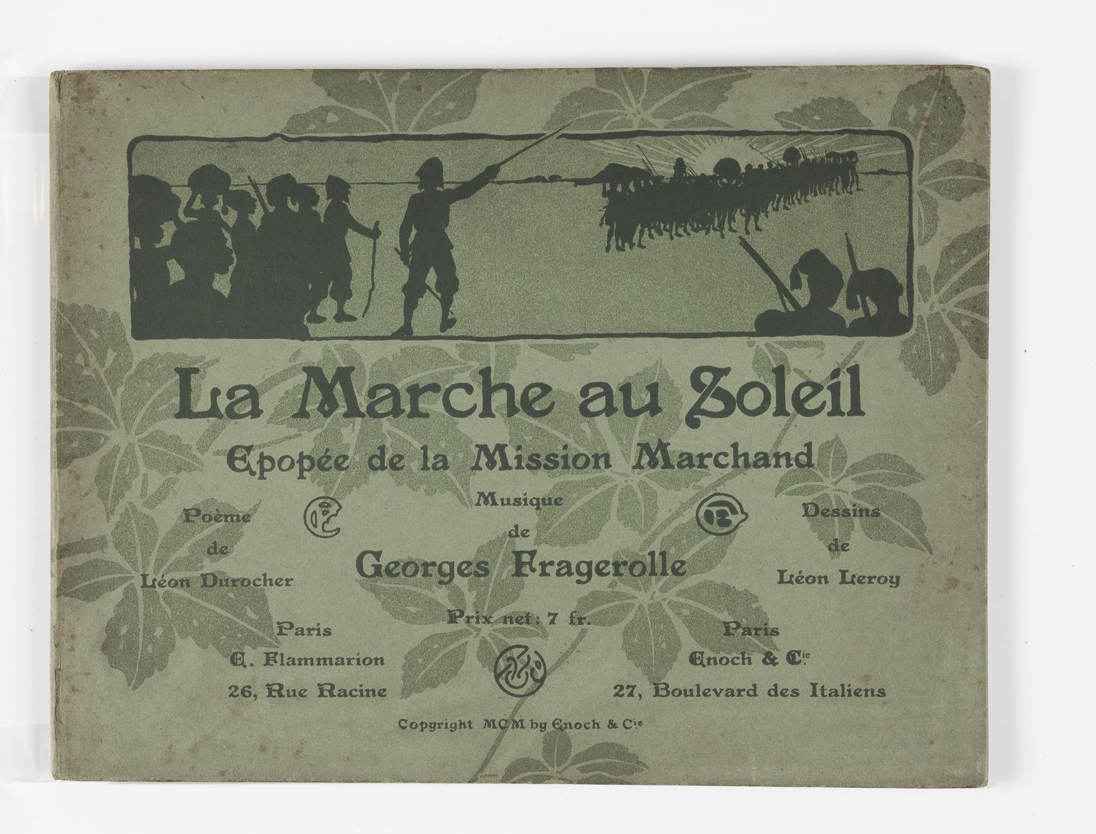 DUROCHER (Léon). DUROCHER (Léon). 
La marche au soleil - Marchand任务的史诗。 
巴黎，弗拉马利&hellip;