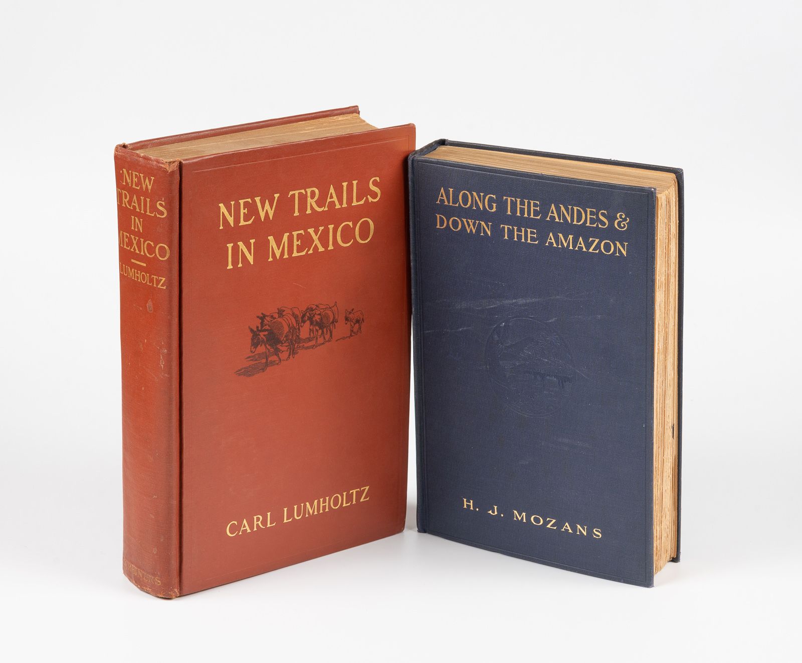 LUMHOLTZ (Carl). 卢姆霍尔茨（Carl）。
墨西哥的新路径...1909-1910
纽约，查尔斯-斯克里布纳之子，1912年。8开本，图文并茂的&hellip;