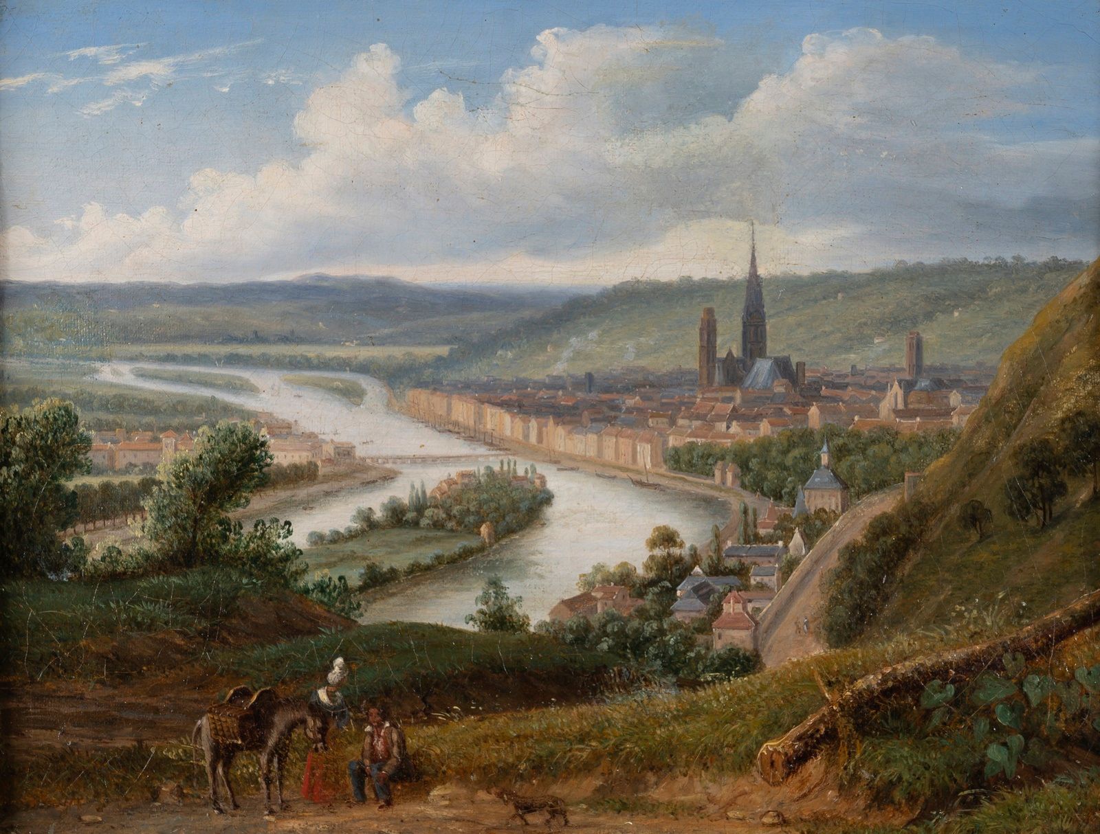 Null Ecole FRANCAISE vers 1840
Vue de Rouen
Toile
27 x 35,5 cm