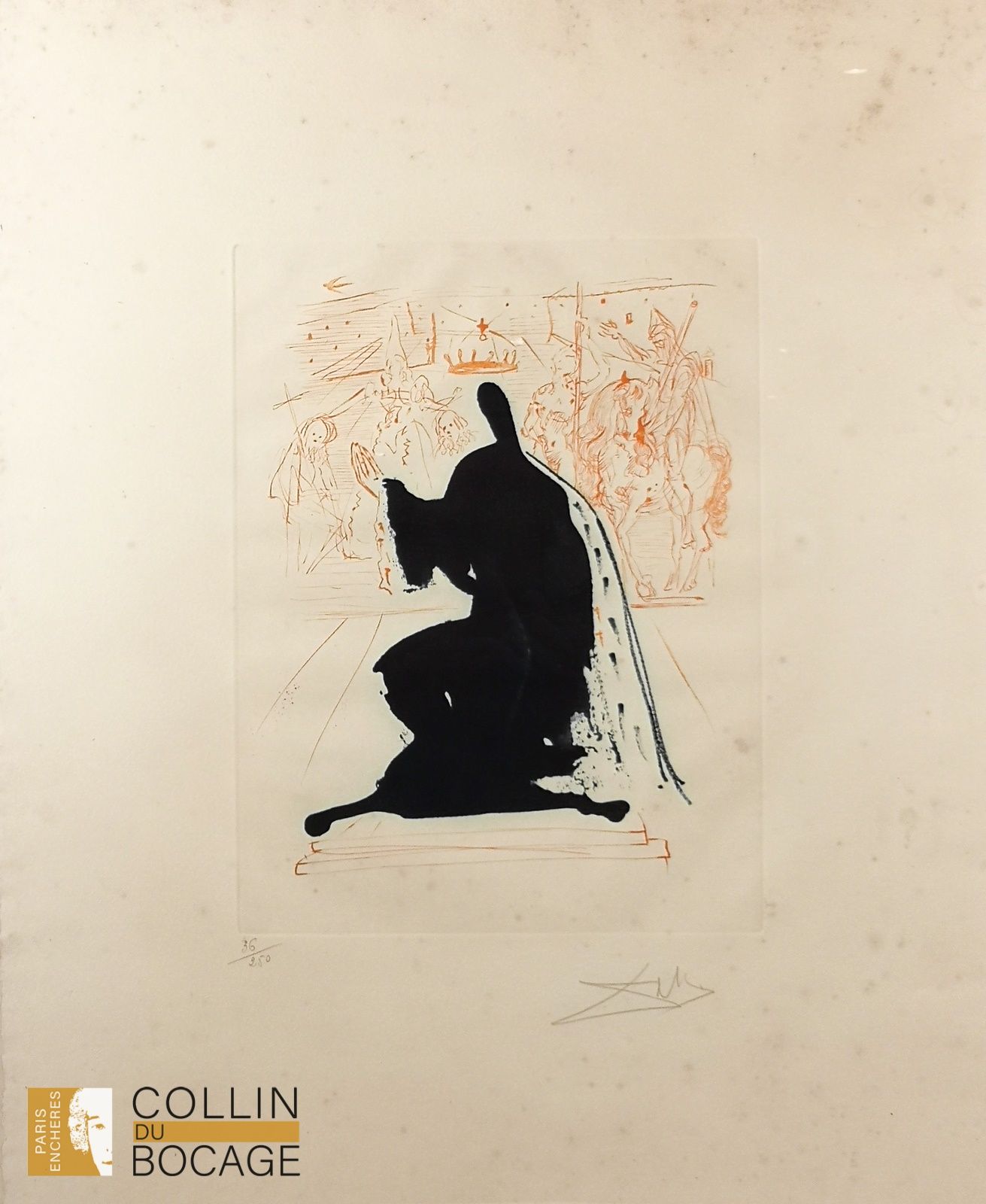 Null 萨尔瓦多-达利（1904-1989）
阿拉贡国王
纸上蚀刻版画，用铅笔签名并编号 36/250 
35 x 27 厘米
装框