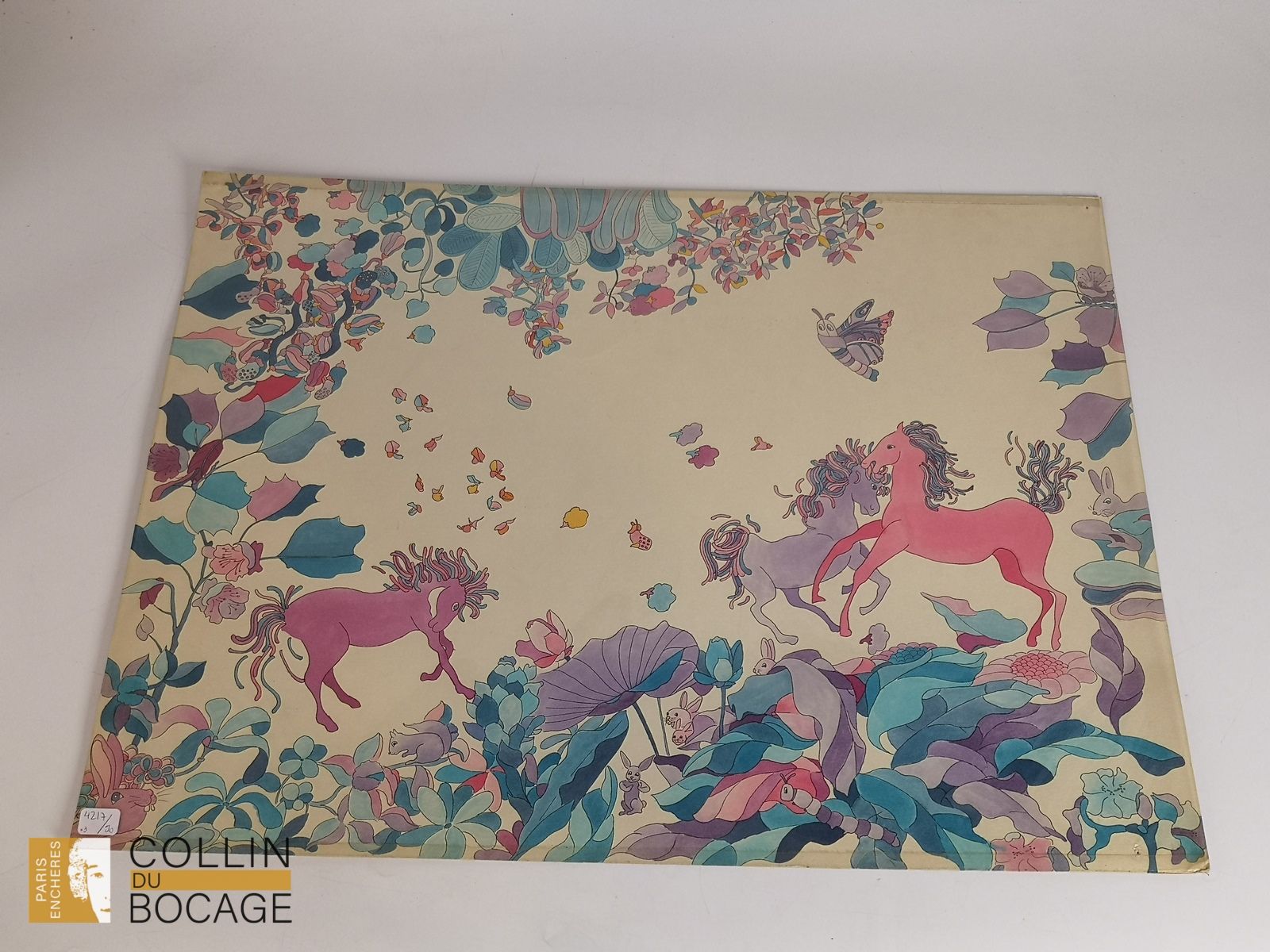 Null 插图
埃莱娜-布罗歇（1948-2023） 

蚱蜢家开派对 
诗歌插图，水墨和水彩，纸本
50 x 65 厘米 

兔子的飞行
纸上水墨、铅笔和水彩&hellip;