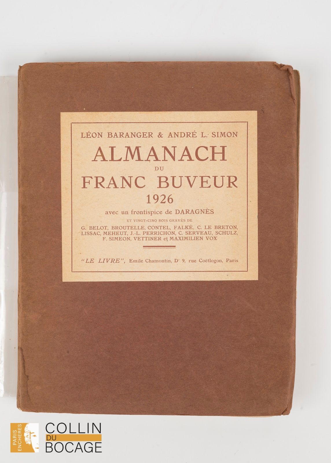 Null BARANGER (Léon) und André L. SIMON. Almanach des Frankentrinkers (Almanach &hellip;