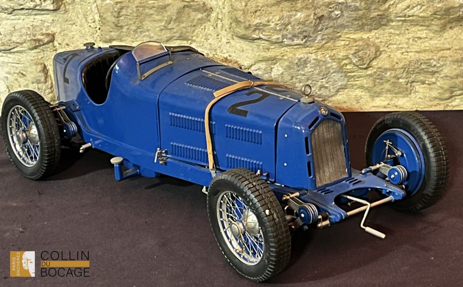 Null 1/8th,POCHER, model metal chassis and plastic bodywork,
blue Alfa Romeo Gra&hellip;