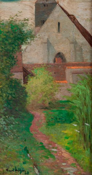 Null HENRI MARTIN (1860-1943)

Le chemin devant l’église

Huile sur toile.

Sign&hellip;