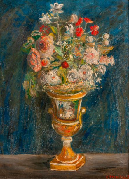 Null CONSTANTIN TERECHKOVITCH (1902 - 1978)

Fleurs dans un vase Médicis

Huile &hellip;