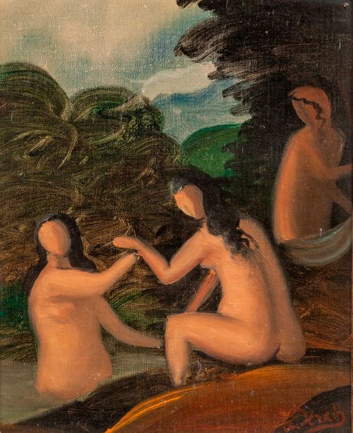 Null ANDRE DERAIN (1880-1954)

Trois jeunes femmes au bain

Huile sur toile. 

S&hellip;