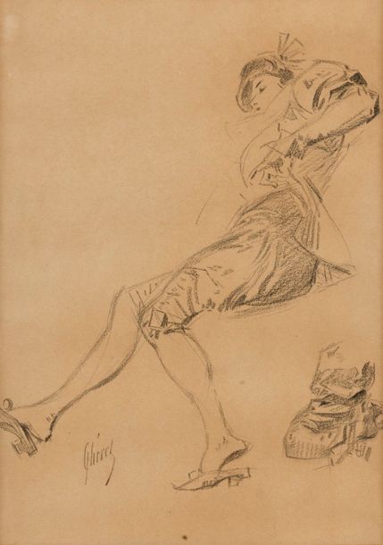 Null JULES CHERET (1838-1932)

Jeune femme assise

Crayon.

Signé en bas à gauch&hellip;