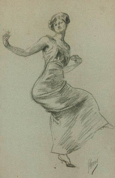 Null JULES CHERET (1838-1932)

Jeune femme à la coupe de champagne

Crayon sur p&hellip;