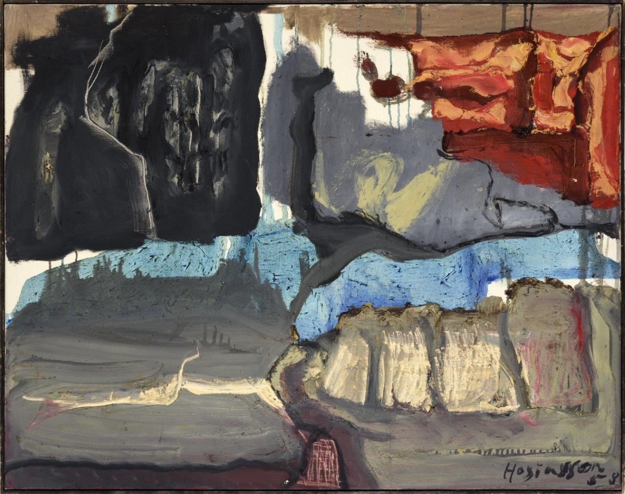Philippe HOSIASSON (1898-1978) 菲利普-霍西阿松(1898-1978)

无名氏，1958年

布面油画，右下方有签名和日期，背面&hellip;