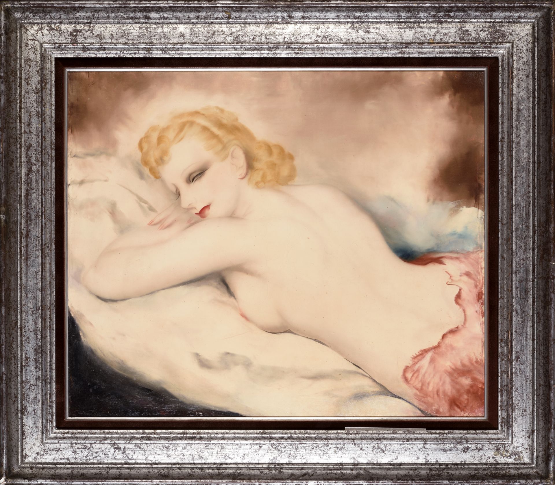 MICAO KONO (1876 - 1954) 茂野先生 (1876 - 1954)

拉长的女人

签名的布面油画

46 x 55厘米
