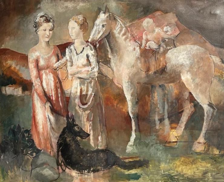PEDRO PRUNA (1904-1971) 佩德罗-普鲁纳(1904-1977)

白马，1930年

布面油画，右下角有签名和日期，框架背面有标题

13&hellip;