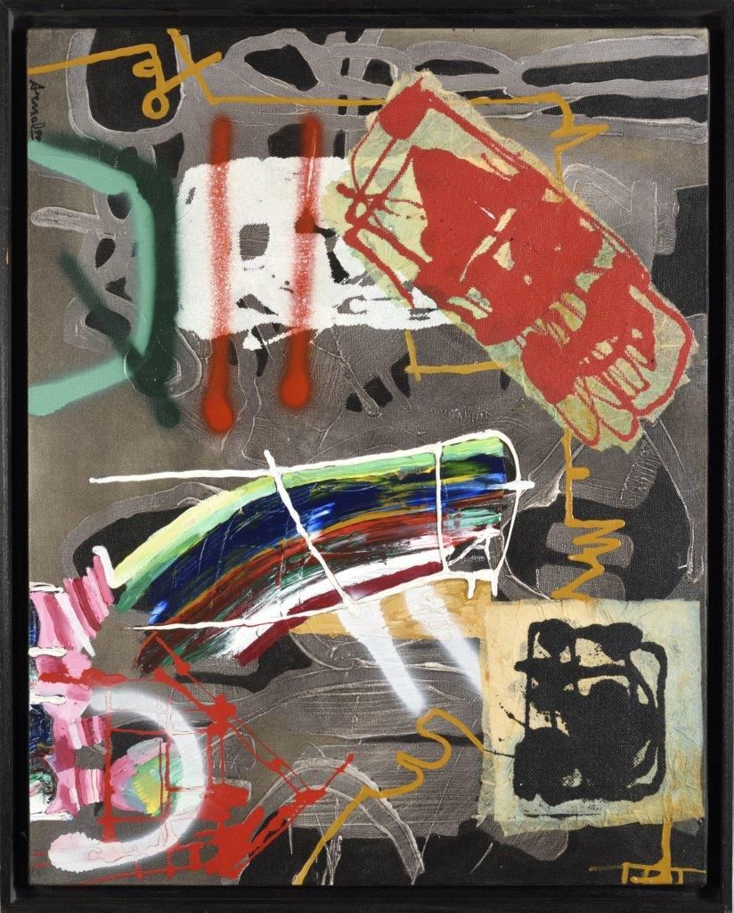 François ARNAL (1924-2012) 弗朗索瓦-阿尔纳尔 (1924-2012)

伦敦塔，1990年

布面丙烯和拼贴画，左下角有签名和日期
&hellip;