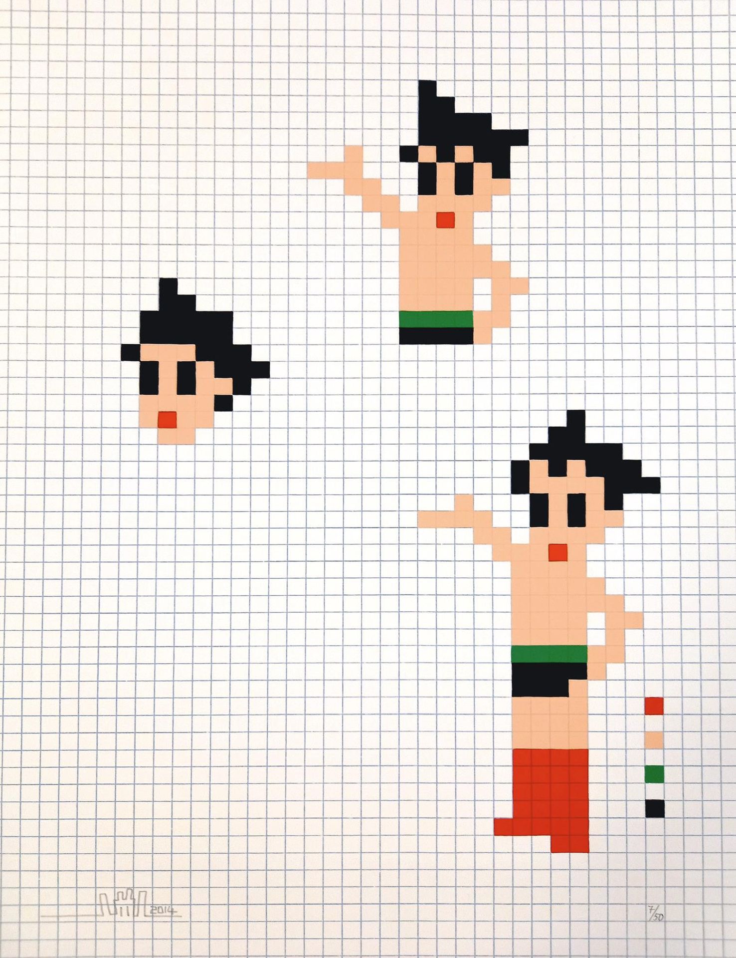 INVADER (Français, né en 1969) AstroBoys, 2014

Sérigraphie 5 couleurs 

Signée,&hellip;