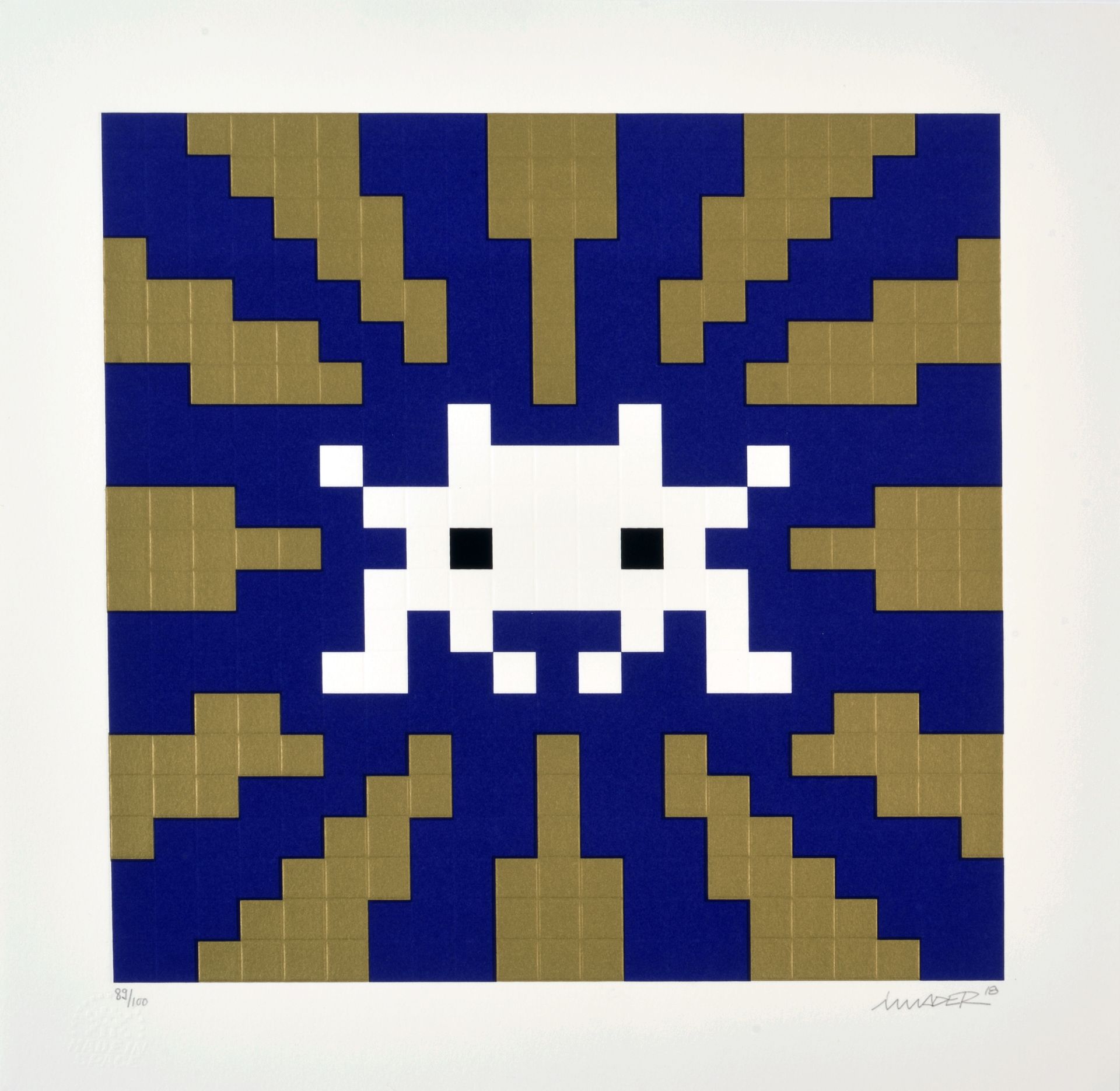 INVADER (Français, né en 1969) Sunset (Gold), 2018

Sérigraphie 4 couleurs avec &hellip;