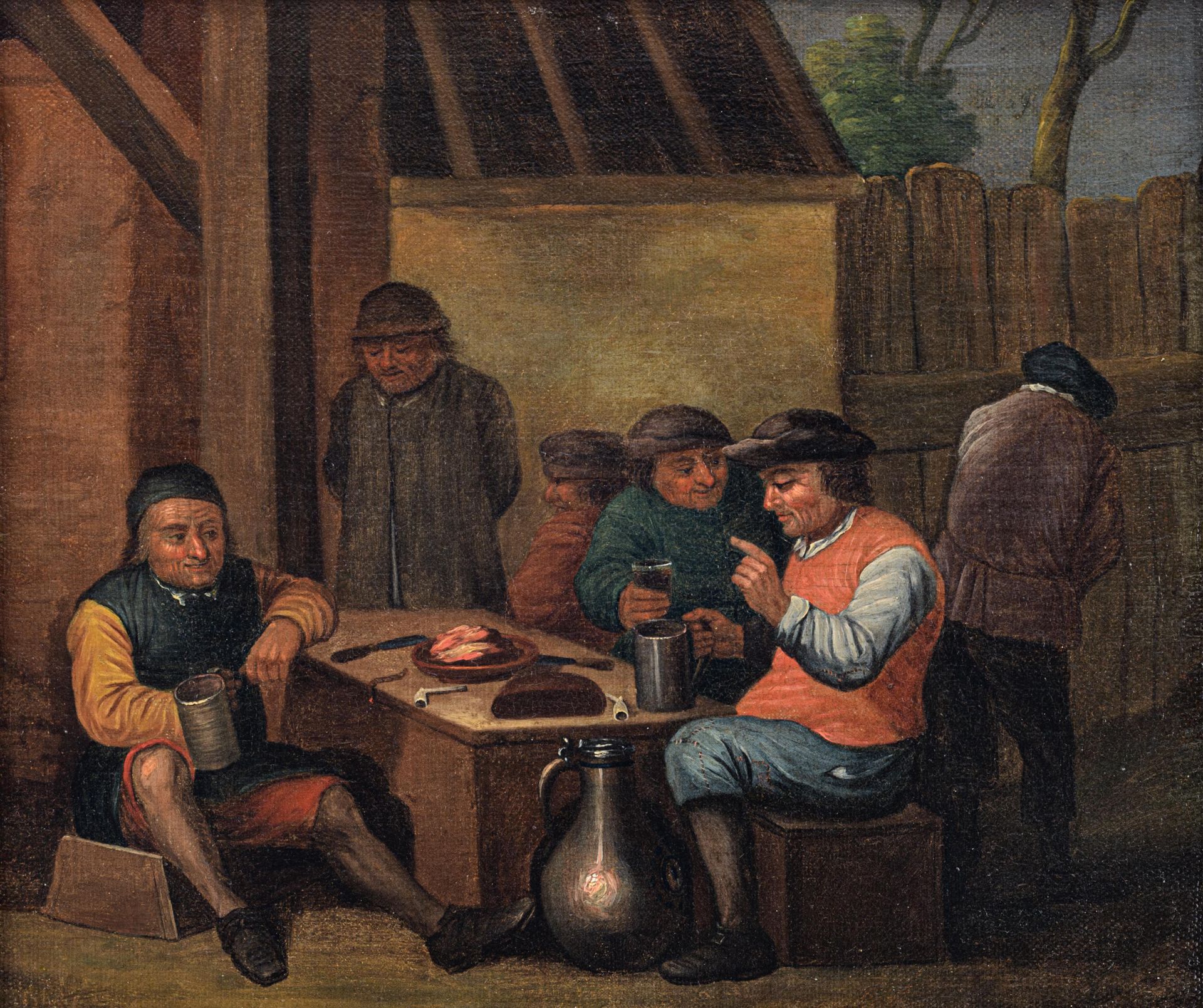 Attributed to Jan Josef Horemans (1714-1790), 31 x 36 cm Attributed to Jan Josef&hellip;