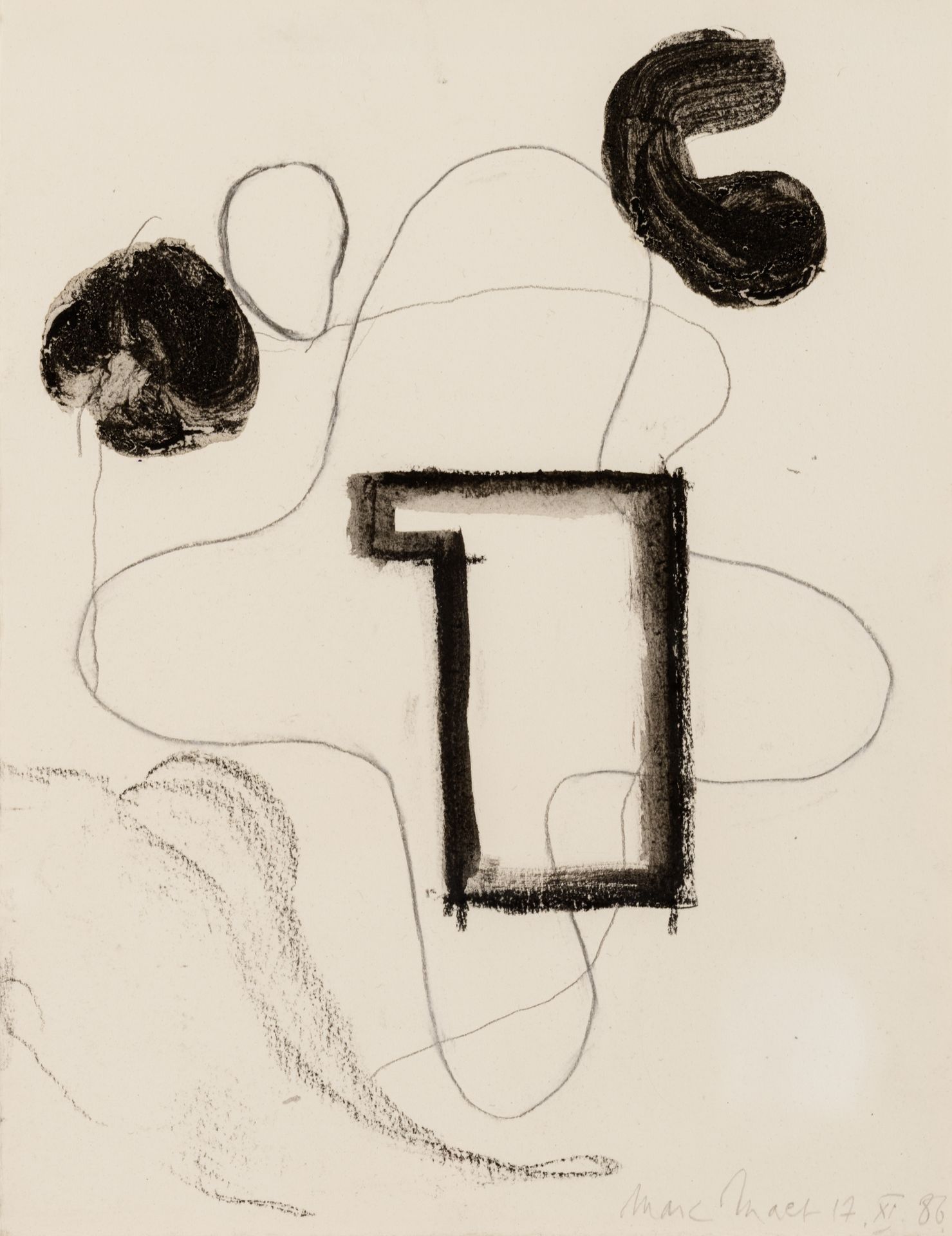 Marc Maet (1955-2000), 'Ik woon in de schilderkunst', 1986, 25,8 x 33 cm Marc Ma&hellip;