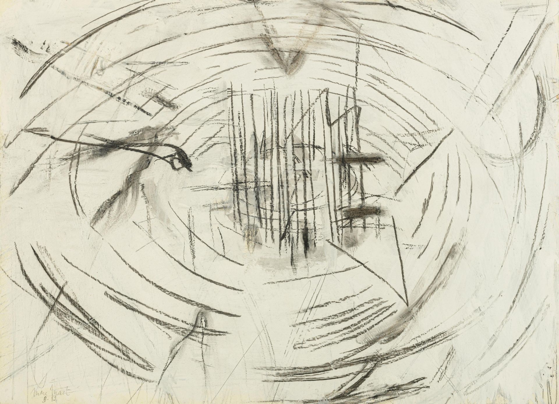 Marc Maet (1955-2000), 'Werken aan de Coupure I', 1982, 49,5 x 68 cm Marc Maet (&hellip;